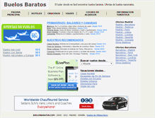 Tablet Screenshot of buelosbaratos.com